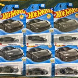 Hot Wheels Mattel 2025 Grey Ferrari SF90 Stradale 5/5 Lot of 7