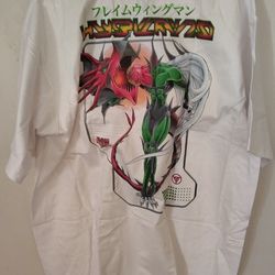 Yu-Gi-Oh GX Flame Wingman Shirt Size XL Mens 