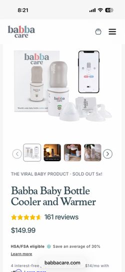 Babba Baby Bottle Cooler and Warmer