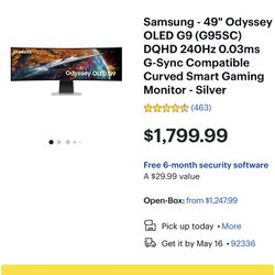Samsung - 49" Odyssey OLED G9