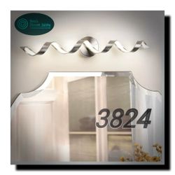 ✨ Modern 31” LED Vanity Light – Eye-Catching Spiral Design in Brushed Nickel | 4000K Bright White Bathroom Mirror Light & Stylish Wall Sconce ✨