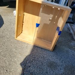 Handmade Storage Decor Shelve W/glass Door