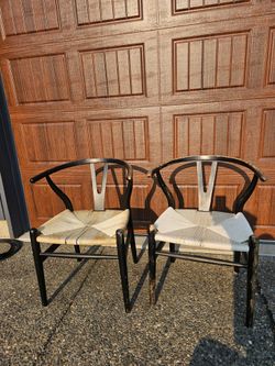 Two chairs for sale.