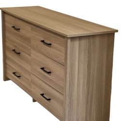 New! 6-Drawer Dresser, Dresser, Available In White Dresser, Espresso Dresser, Oak Dresser, Clothing Storage, Cabinet, Bedroom Furniture