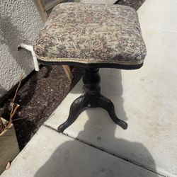 99 Vintage  Cast Iron Piano Stool