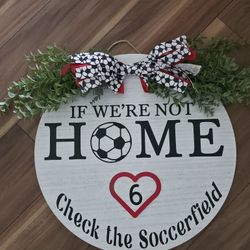 Custom Door Welcome Sign/ All Sports Available
