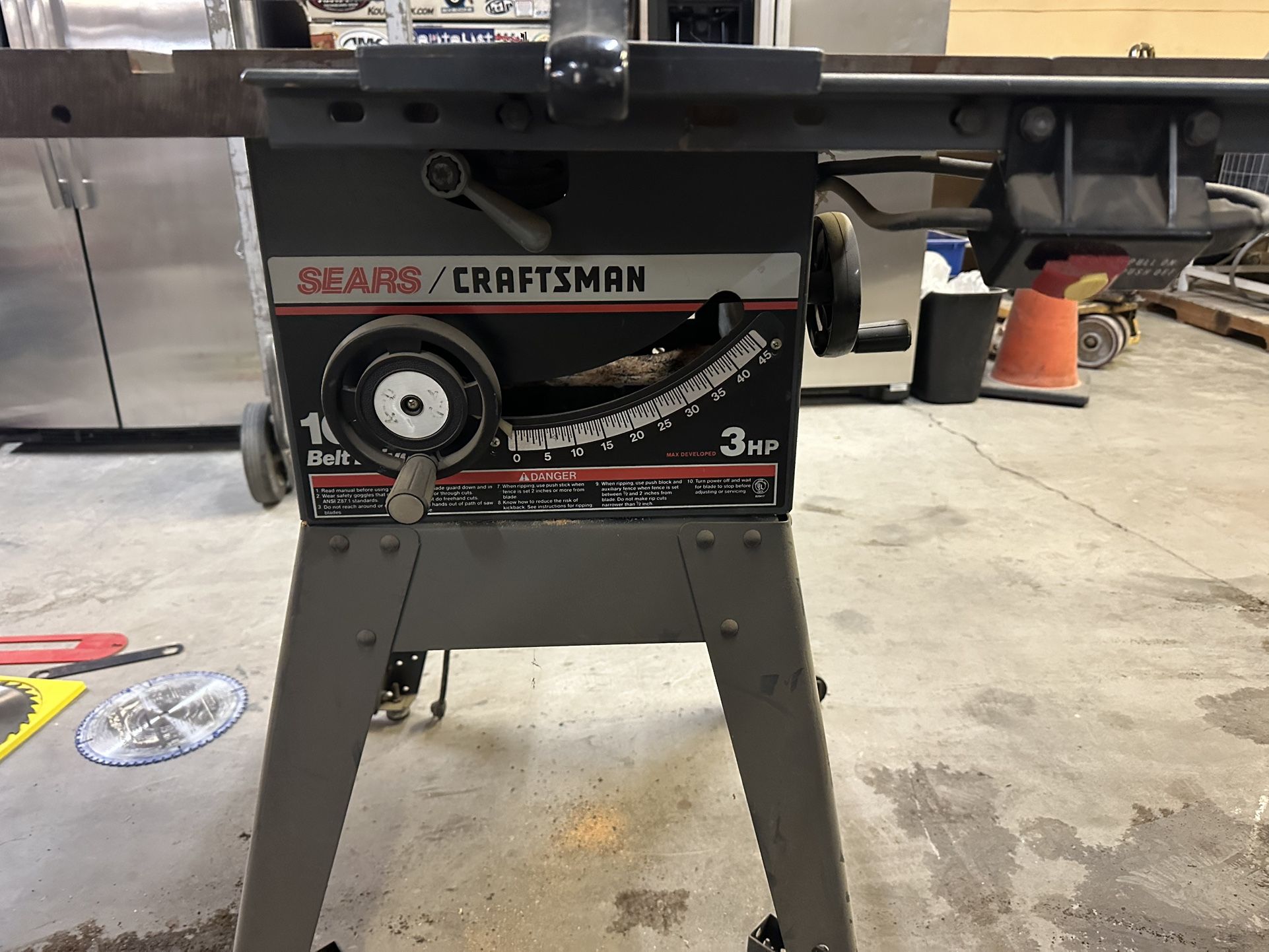 Craftsman Table Saw Moving! Must Sell!