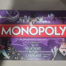 Nightmare Before Christmas Monopoly Board Game