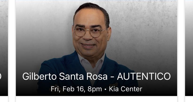 Gilberto Santarosa Ticket 2/16