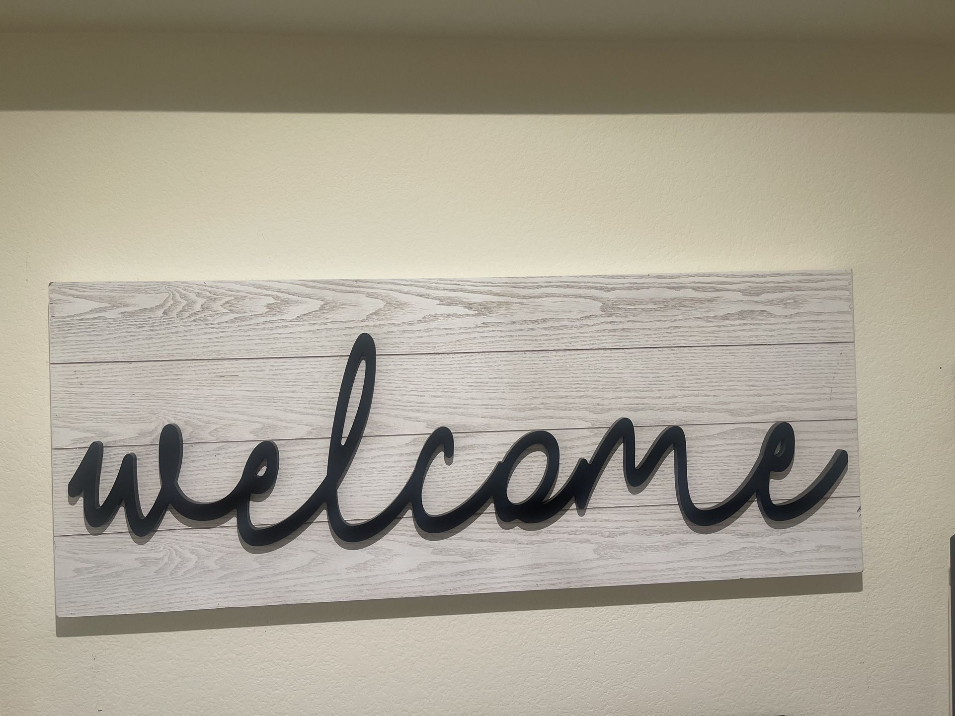 Welcome sign