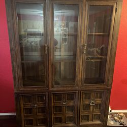 Solid Wood China Cabinet. 