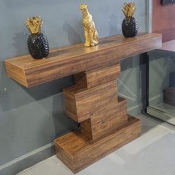 NEW CONSOLE TABLE BROWN 47x16x30