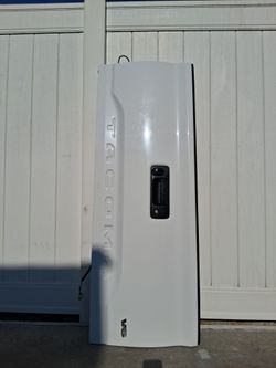 White Toyota Tacoma Tailgate