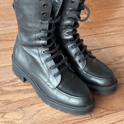 Massimo Dutti Leather Boots Size 6