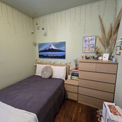 Full/Double Bedroom Furniture Set - IKEA Malm Birch