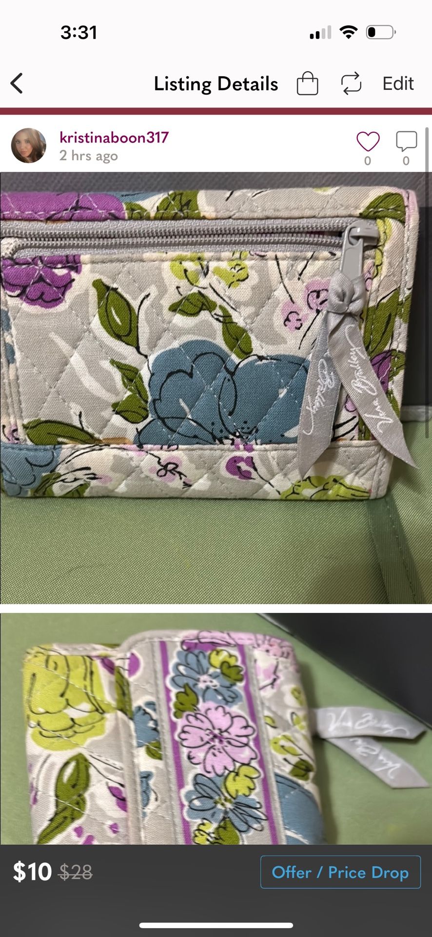 Vera Tri Fold Wallet