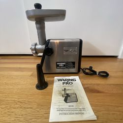 Waring Pro MG100 Meat Grinder - No Cutting Plates - Read - Tested