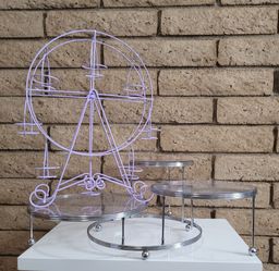 Wilton Cakes 'N More 3-Tier Cake Stand & Ferris Wheel Cupcake Stand
