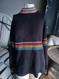 Unif prisms sweather black size small oversized  as is condition