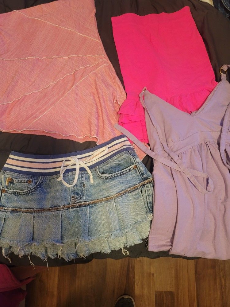 Hollister Skirt Y2K Aesthetic Bundle