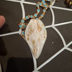 Vintage Turquoise Shell Necklace