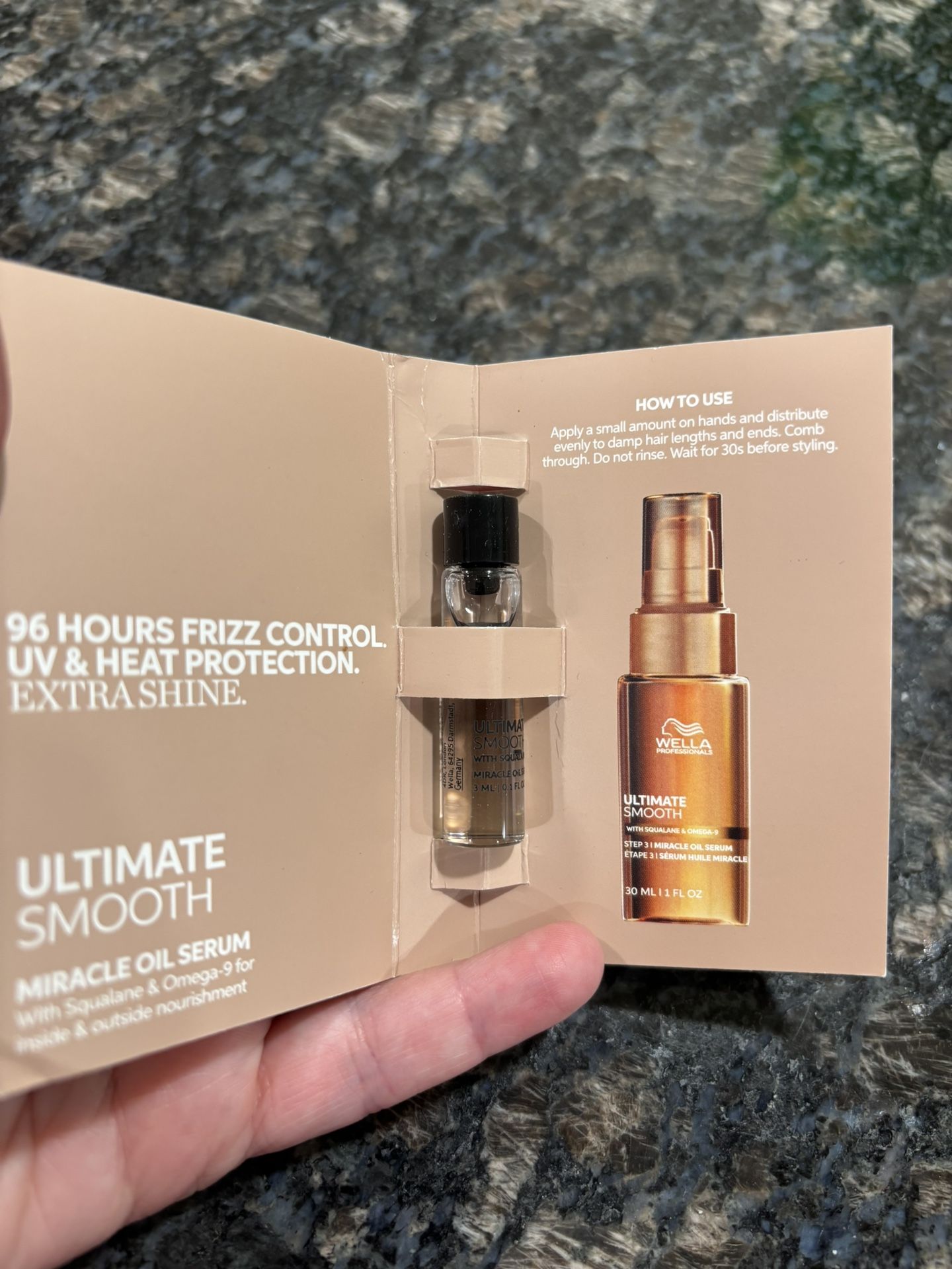 NEW WELLA ULTIMATE SMOOTH MIRACLE HAIR SERUM $4!