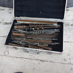 Tool Case Full Of Assorted Drill Bits 