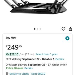 NETGEAR Nighthawk X6S AC3000 Tri-Band WiFi Router 