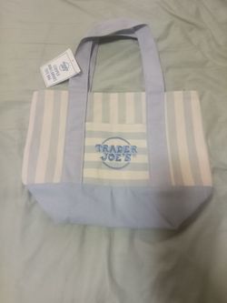 TRADER JOES SUMMER 2026 MINI TOTE BLUE