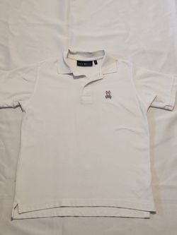 Psycho Bunny Kids White Polo Shirt