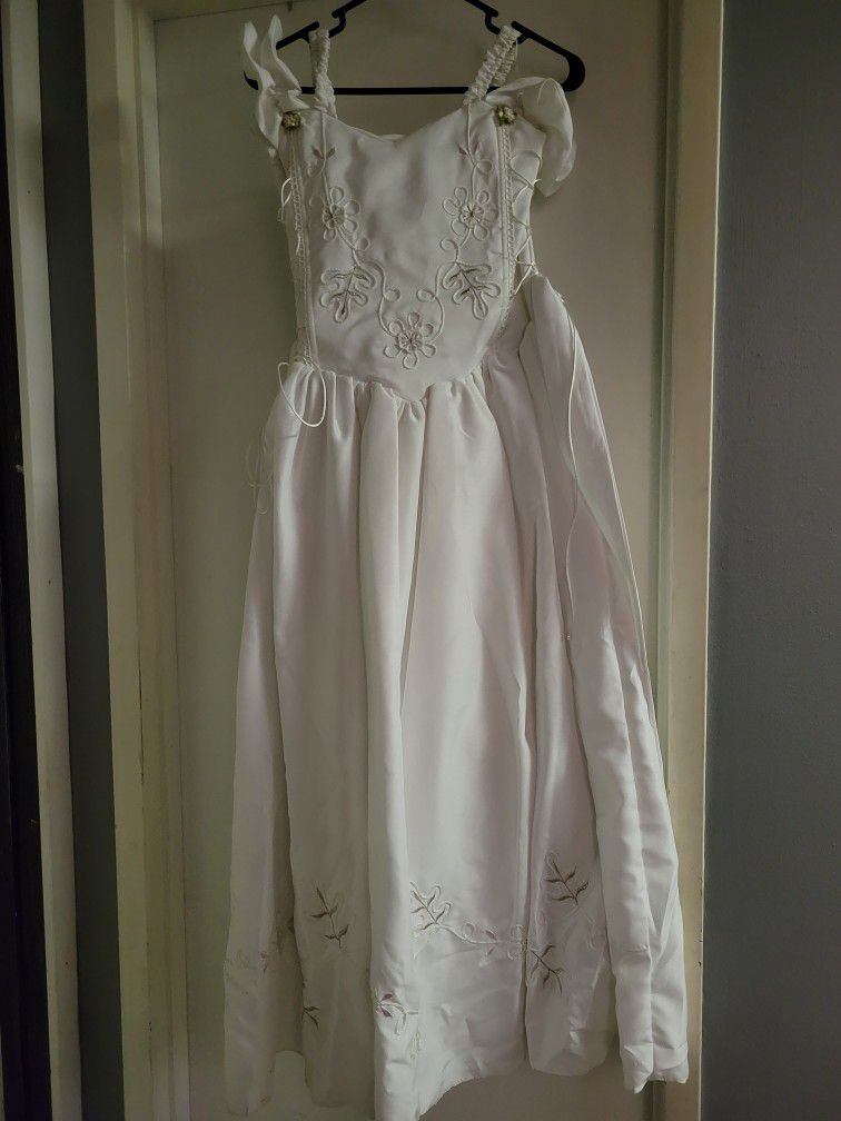 First Communion White Dress