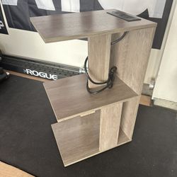 Narrow Side / End Table with USB Ports and Outlets