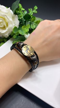 12 Constellations Multilayer Leather Bracelet, Capricorn