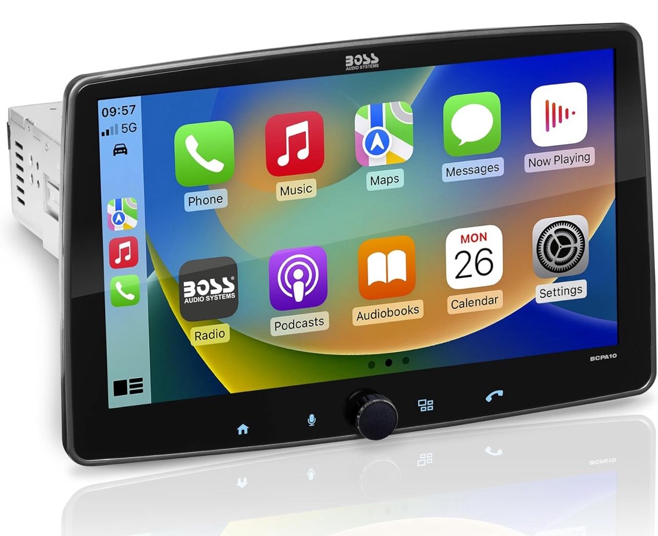 BOSS Audio Systems BCPA10 Single DIN Car Stereo Wireless Apple CarPlay, Wireless Android Auto, 10.1 Inch Touchscreen, Bluetooth, AM/FM Radio Receiver
