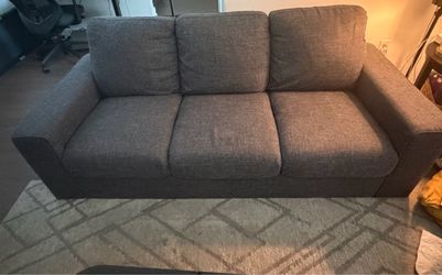 Living Spaces Gray 3-Seat Couch – $150 OBO