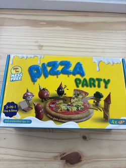 Mess Free Pizza Party 2-in-1 Clay & Slime Kit