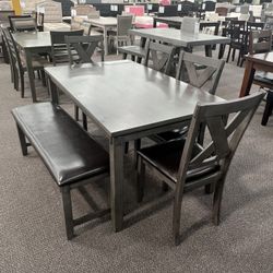 Dining Table Set With Bench