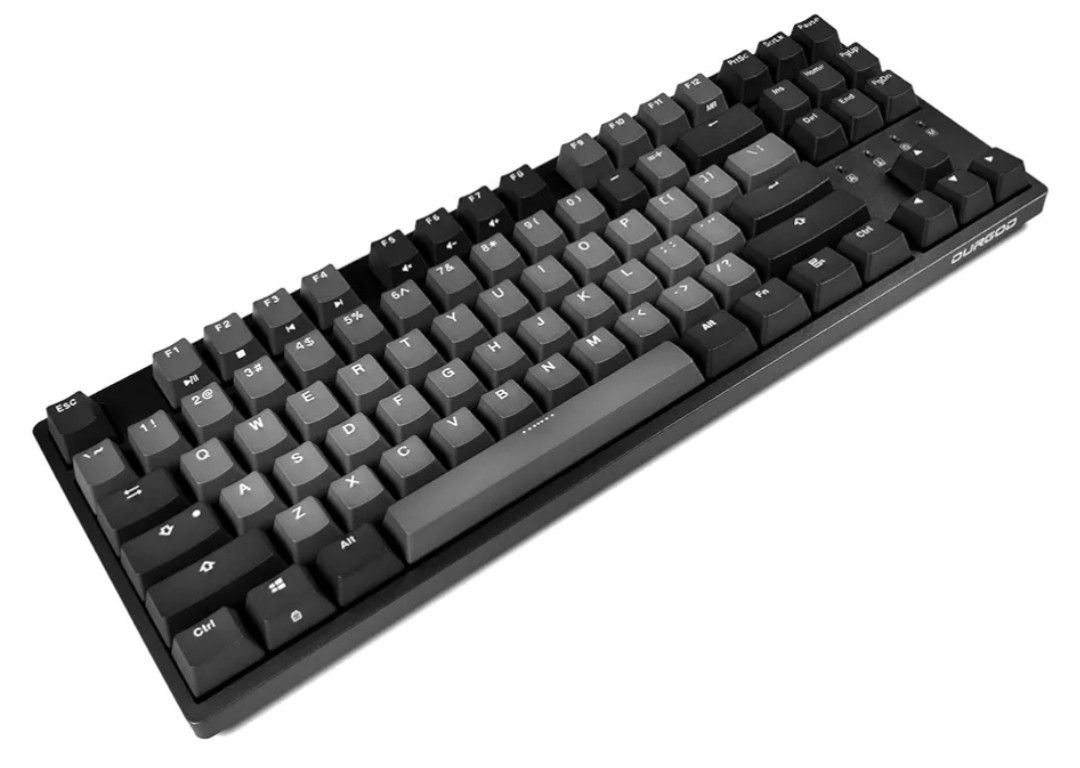 Durgod Taurus K320 Mechanical Gaming Keyboard (Cherry Brown Keys, Space Gray Color)