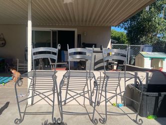 Iron Bar Stools ( Kitchen Counter or Bar)