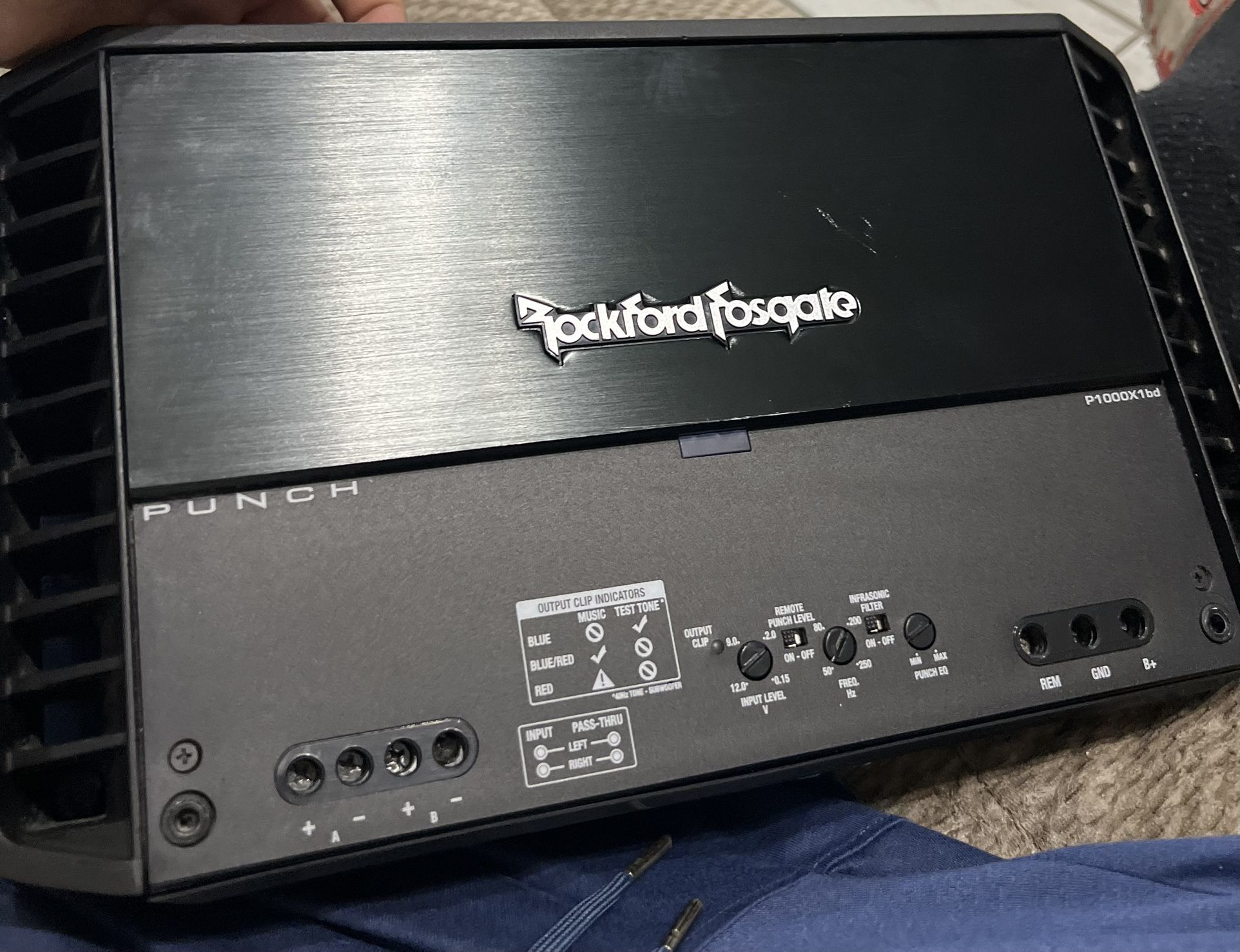 Rockford Fosgate Punch 1000x1bd Amplifier $220 FIRM