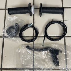 New Throttle Kit & Brake Lever/Cable For Minibikes & Go Carts. Click “See More” for details