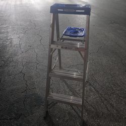 Werner 4ft Aluminum Step Ladder - 250lb Capacity
