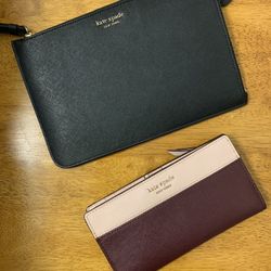 2 Kate Spade Wristlet And Wallet Like New 