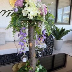 Set Of 12  Center Pieces, 22 Inches High, 12 Inches Wide. (No Flowers On Top)