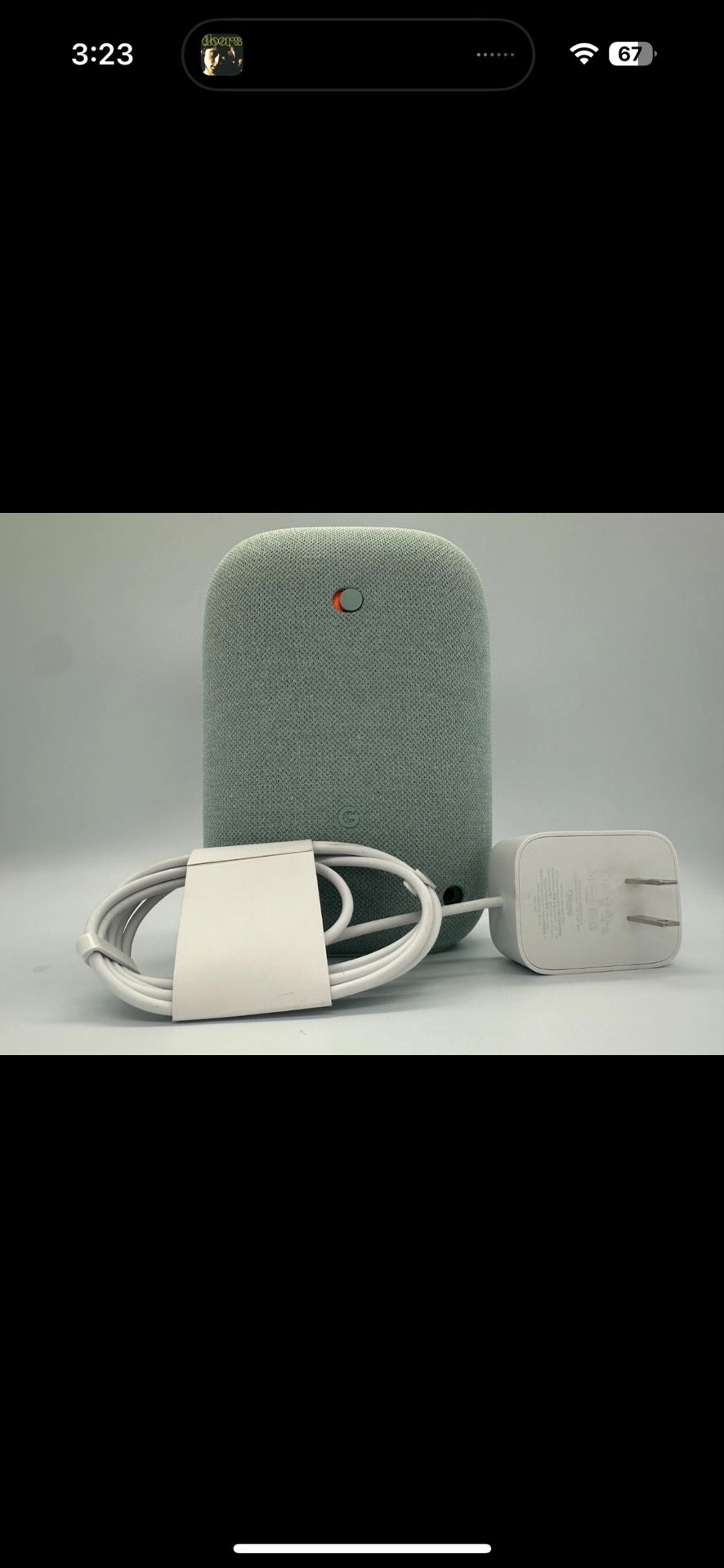 Google Nest Audio Sage Wireless Bluetooth Wi-Fi Smart Speaker w/ assistant green