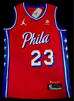 LeBron James Philadelphia Red Jersey