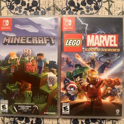 Nintendo switch  Minecraft/ Lego marvel super heroes