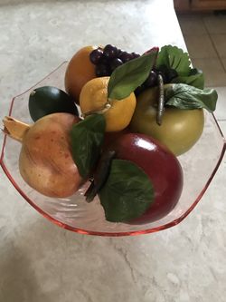 Plate with fruit