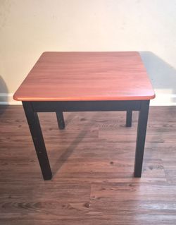 Wood side table