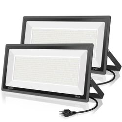 Pack 800W LED Flood Light 88500LM 5000K Daylight White IP66 Waterproof Outdoor Lighting